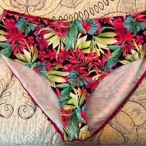 Tropical Floral Bikini Bottom